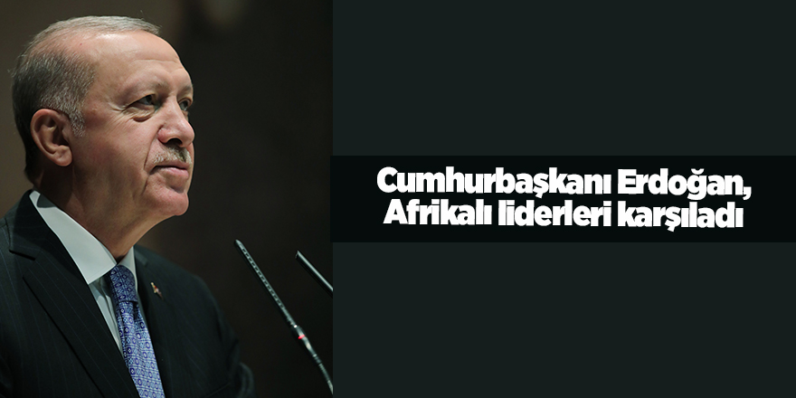 Cumhurbaşkanı Erdoğan, Afrikalı liderleri karşıladı