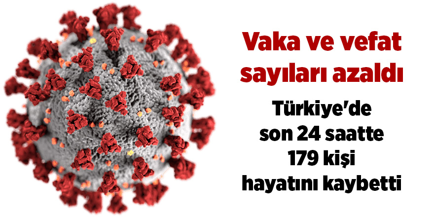 Korona virüsten son 24 saatte 179  kişi vefat etti