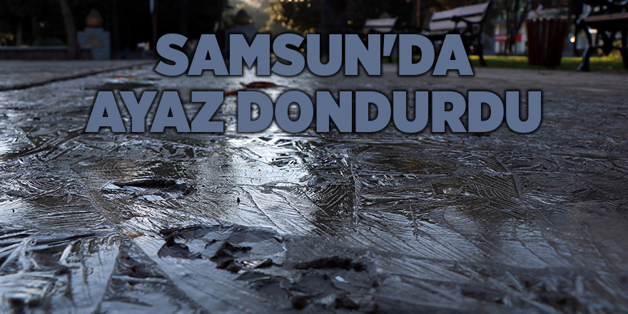 Samsun'da ayaz dondurdu - samsun haber