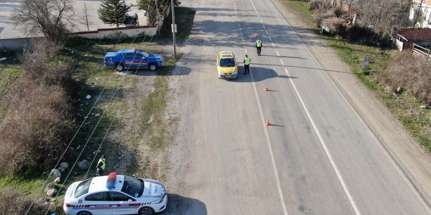 Jandarmadan drone destekli trafik denetimi - samsun haber