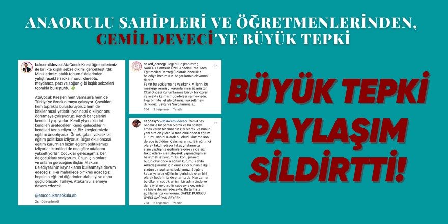 Deveci'nin paylaşımına tepki! O sözleri silmek zorunda kaldı - samsun haber