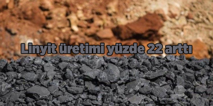 Linyit üretimi yüzde 22 arttı