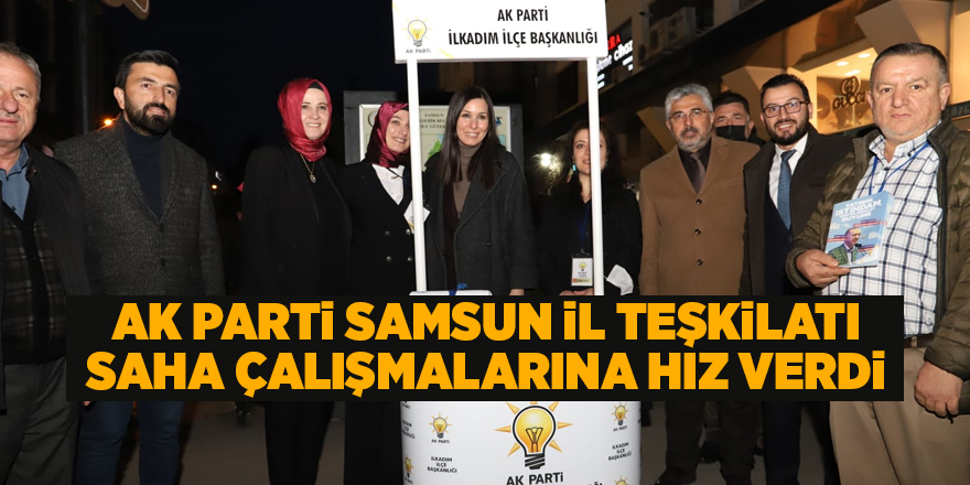 AK Parti Samsun il teşkilatı saha çalışmalarına hız verdi - samsun haber