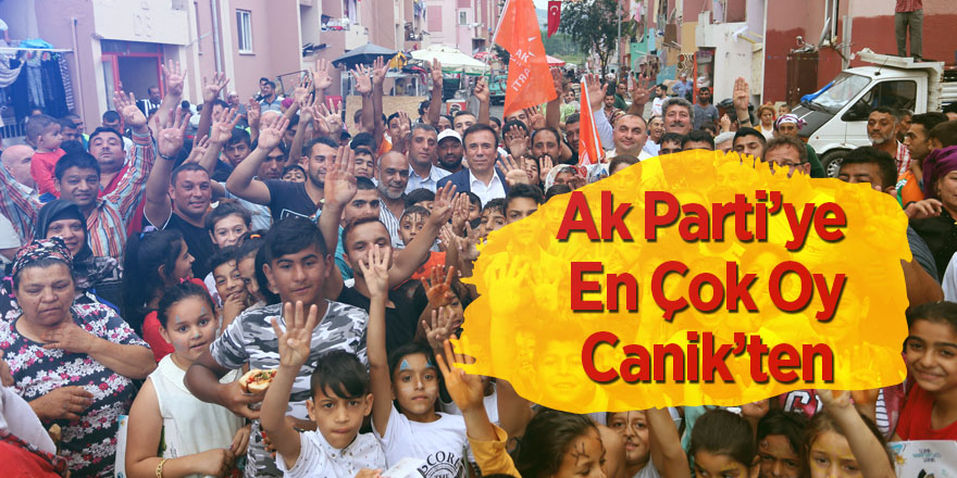 Ak Parti'ye En Çok Oy Canik'ten