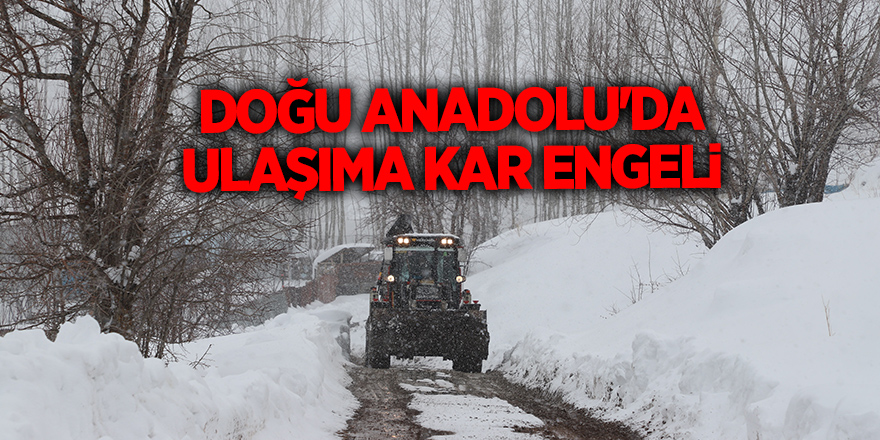 Doğu Anadolu'da ulaşıma kar engeli