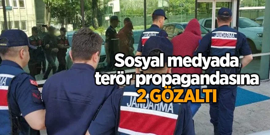 Sosyal medyada terör propagandasına 2 gözaltı