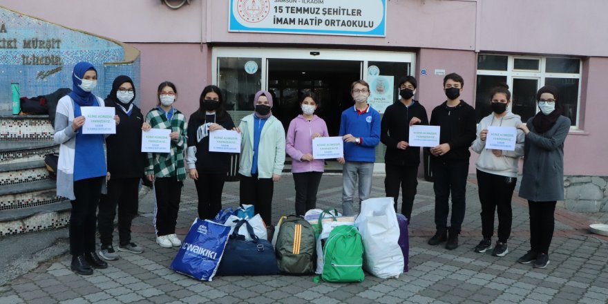 Samsun'da öğrencilerden anlamlı hareket - samsun haber