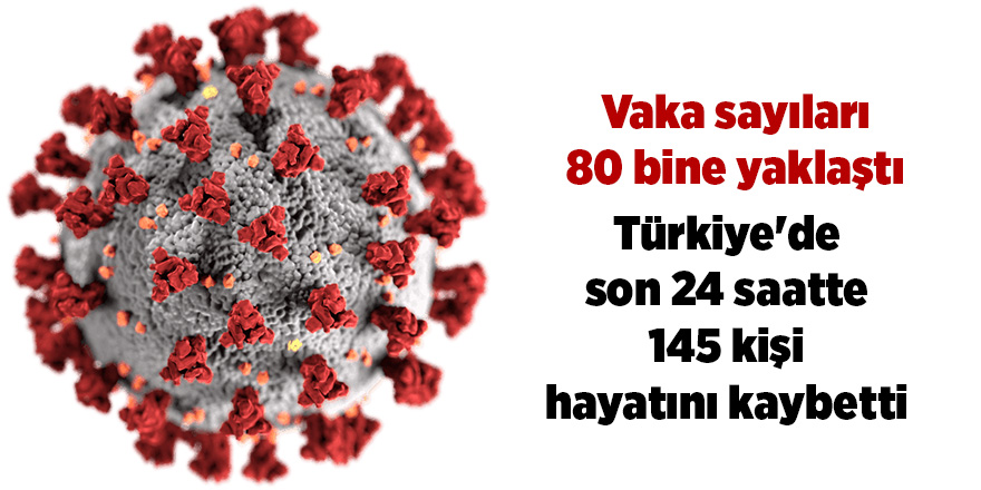 Korona virüsten son 24 saatte 145  kişi vefat etti