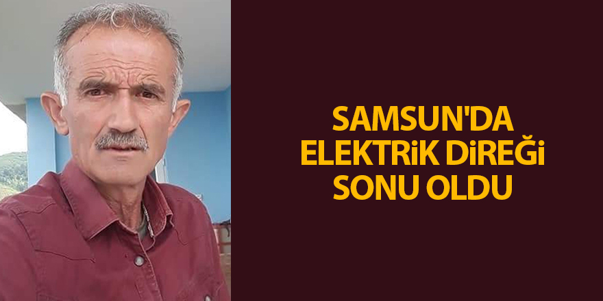 Samsun'da elektrik direği sonu oldu - samsun haber