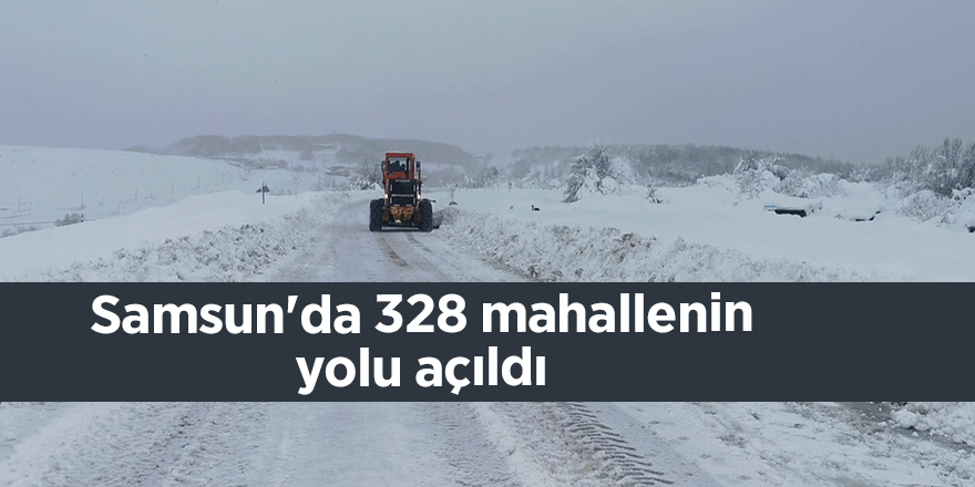 Samsun'da 328 mahallenin yolu açıldı - samsun haber