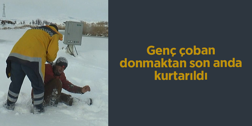 Genç çoban donmaktan son anda kurtarıldı