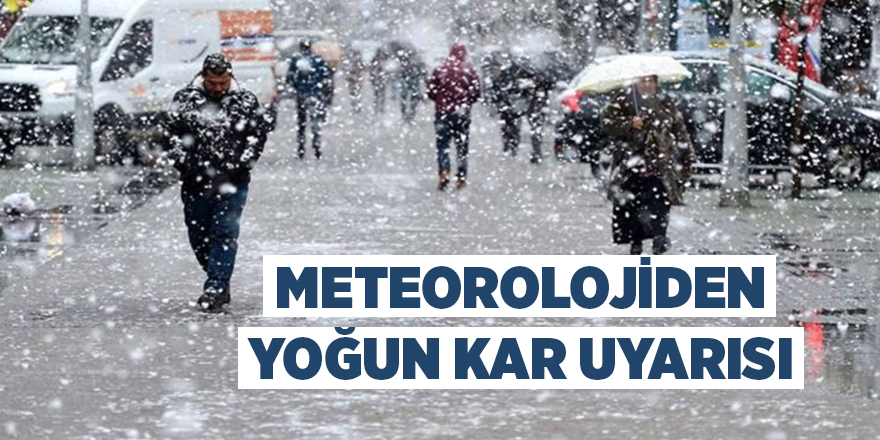 Meteorolojiden Karadeniz'e yoğun kar uyarısı