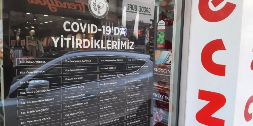 Samsun'da Koronadan ölen eczacılar anılıyor - samsun haber