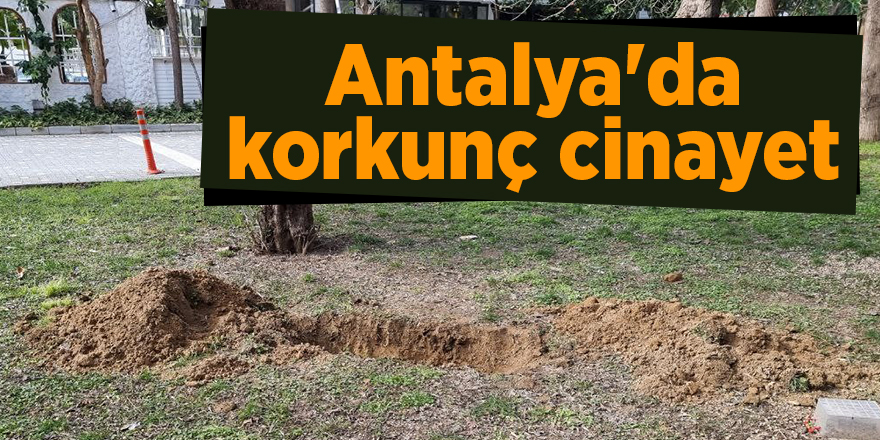 Antalya'da korkunç cinayet