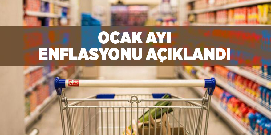 Ocak ayı enflasyonu açıklandı