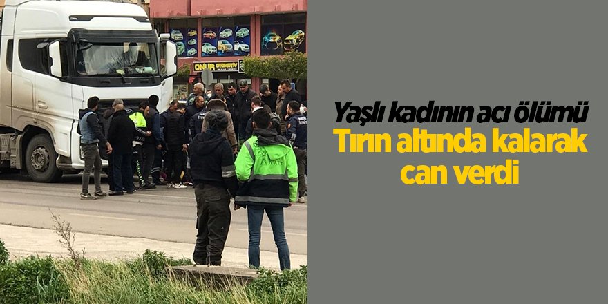 Yaşlı kadının acı ölümü