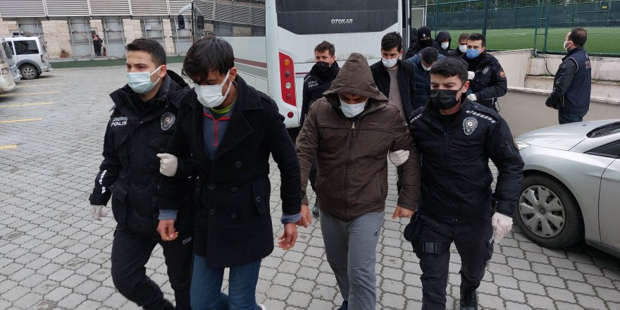 Samsun'da yakalanan Irak uyruklu 12 DEAŞ şüphelisi adliyede - samsun haber