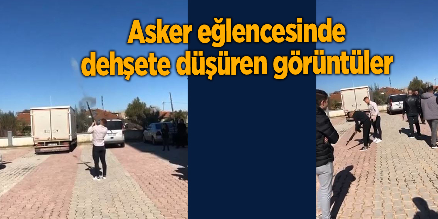 Asker eğlencesinde dehşete düşüren görüntüler