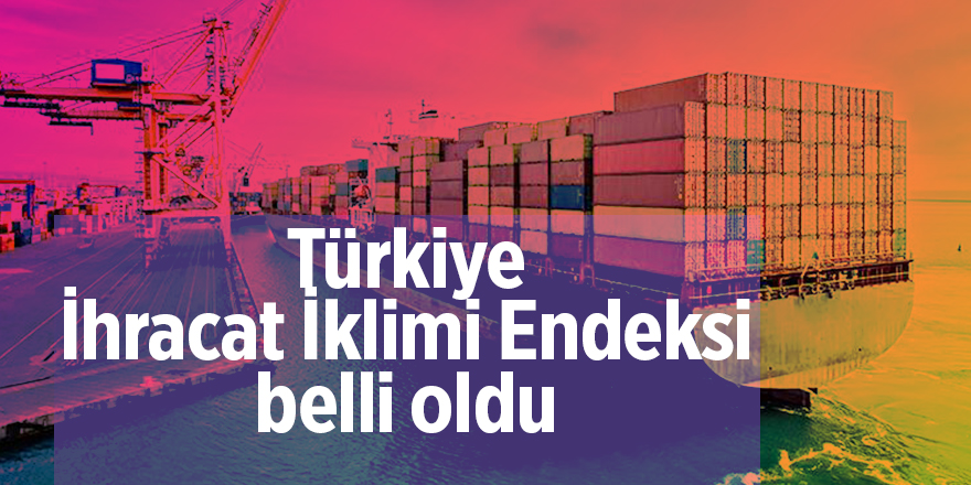 Türkiye İhracat İklimi Endeksi belli oldu