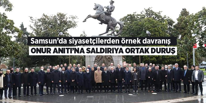 Samsun’da siyasetçilerden örnek davranış