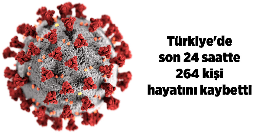 Korona virüsten son 24 saatte 264  kişi vefat etti