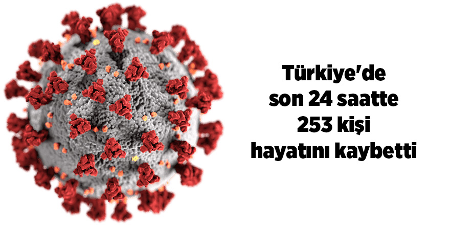 Korona virüsten son 24 saatte 253 kişi vefat etti