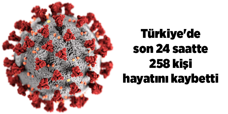 Korona virüsten son 24 saatte 258 kişi vefat etti