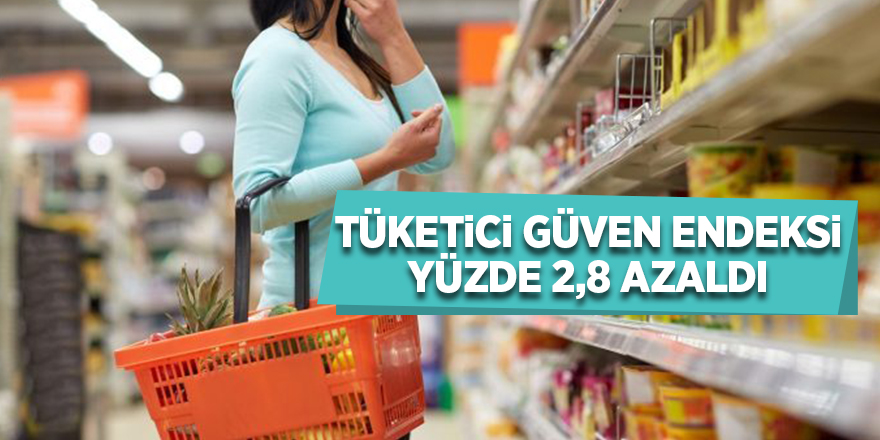 Tüketici güven endeksi yüzde 2,8 azaldı