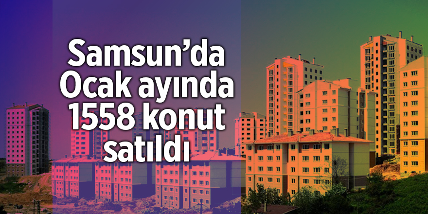 Samsun’da Ocak ayında 1558 konut satıldı - samsun haber