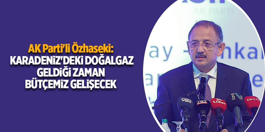 AK Parti'li Özhaseki:  Karadeniz'deki doğalgaz geldiği zaman bütçemiz gelişecek