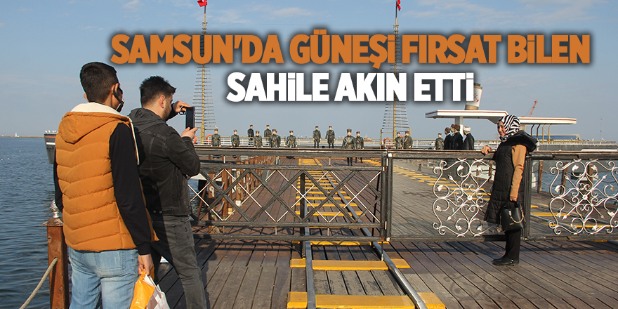 Samsun'da güneşi fırsat bilen sahile akın etti - samsun haber