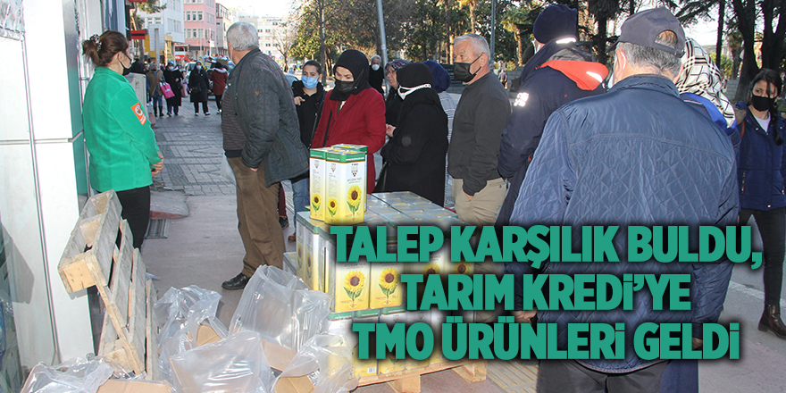 Talep karşılık buldu, Tarım Kredi’ye TMO ürünleri geldi - samsun haber