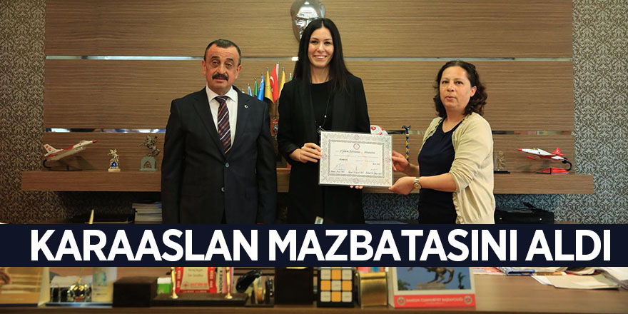 Karaaslan Mazbatasını aldı 