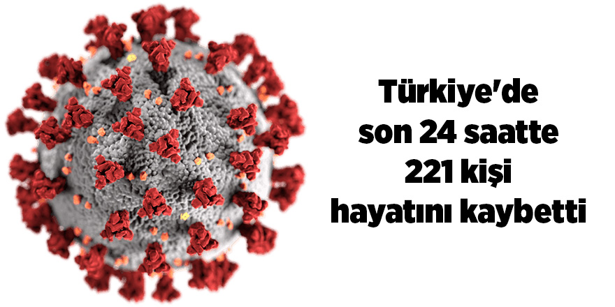 Son 24 saatte korona virüsten 221 kişi hayatını kaybetti