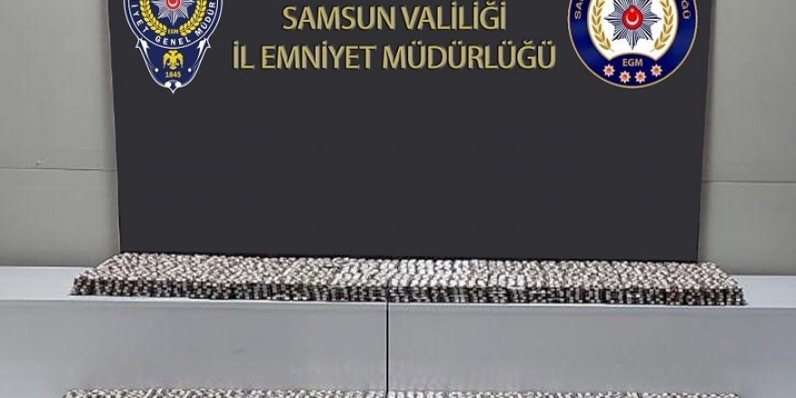 Samsun’da 27 bin 972 kapsül sentetik ecza ele geçirildi - samsun haber