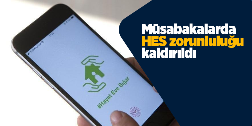 Müsabakalarda HES zorunluluğu kaldırıldı