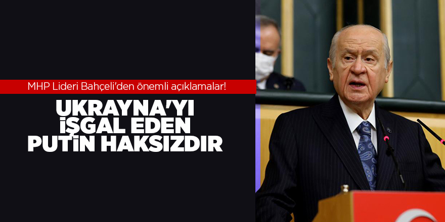 MHP Lideri Bahçeli'den önemli açıklamalar!