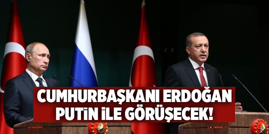 Cumhurbaşkanı Erdoğan Putin ile görüşecek!