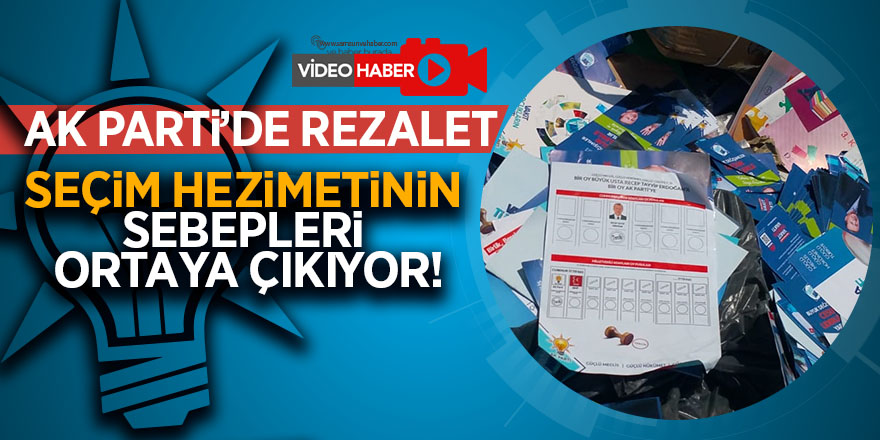 AK Parti Samsun Teşkilatında Broşür Rezaleti