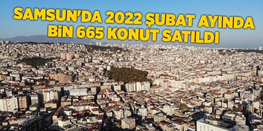 Samsun'da 2022 Şubat ayında bin 665 konut satıldı - samsun haber