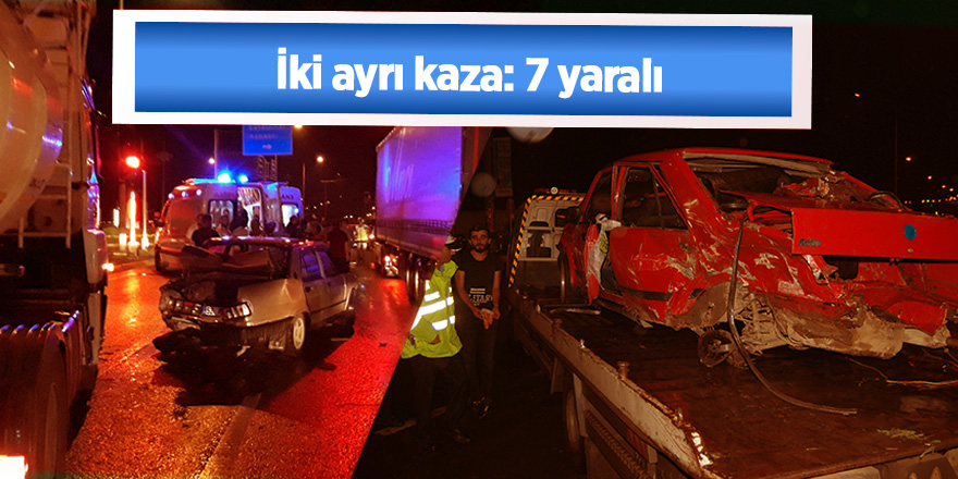 Fatsa'da iki ayrı kaza: 7 yaralı