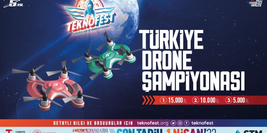 TEKNOFEST Drone Şampiyonaları İçin Son Başvuru Tarihi 01 Nisan 