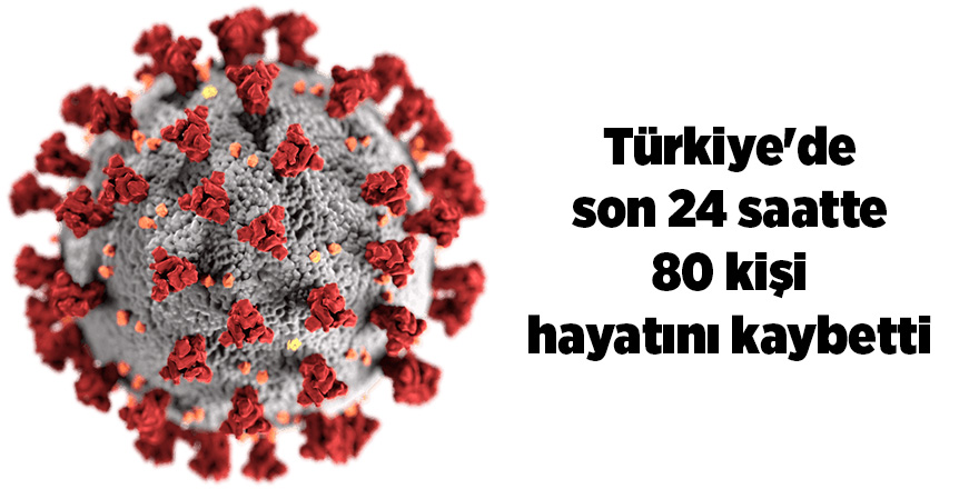 Son 24 saatte korona virüsten 80 kişi hayatını kaybetti