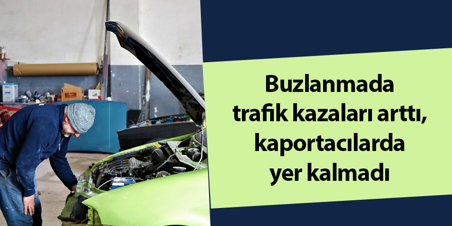 Buzlanmada trafik kazaları arttı, kaportacılarda yer kalmadı - samsun haber