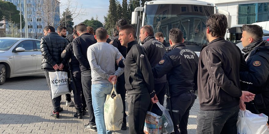 Samsun merkezli suç örgütü operasyonunda yakalananlardan 13'ü tutuklandı