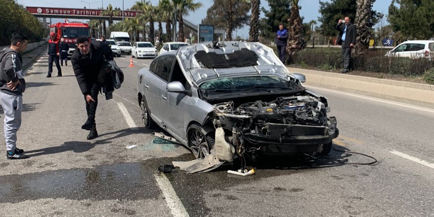 Samsun’da kaza sonrası dolmuşlara denetim - samsun haber