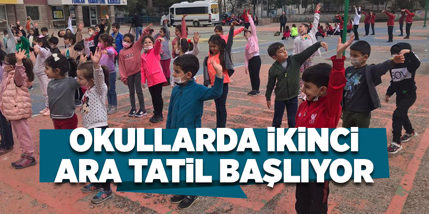 Okullarda ikinci ara tatil başlıyor