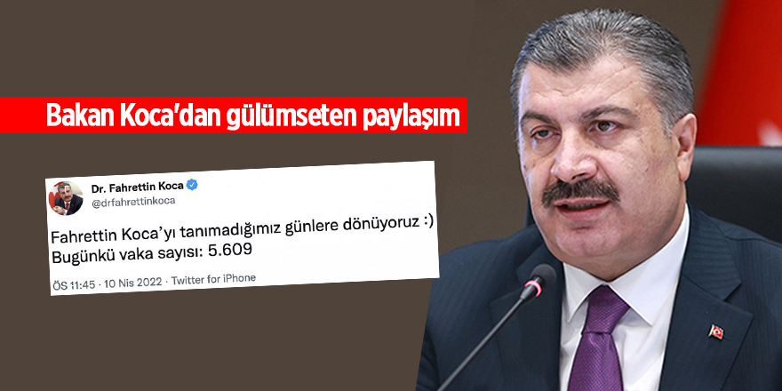 Bakan Koca'dan gülümseten paylaşım