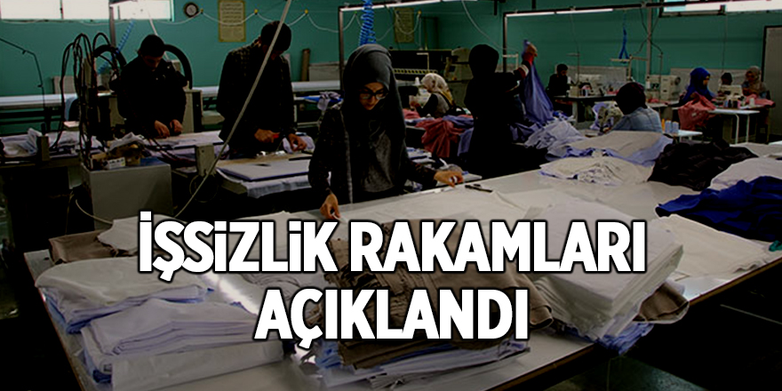 İşsizlik rakamları açıklandı