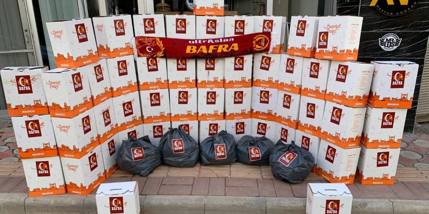 Galatasaray taraftarlarından 200 aileye gıda yardımı - samsun haber